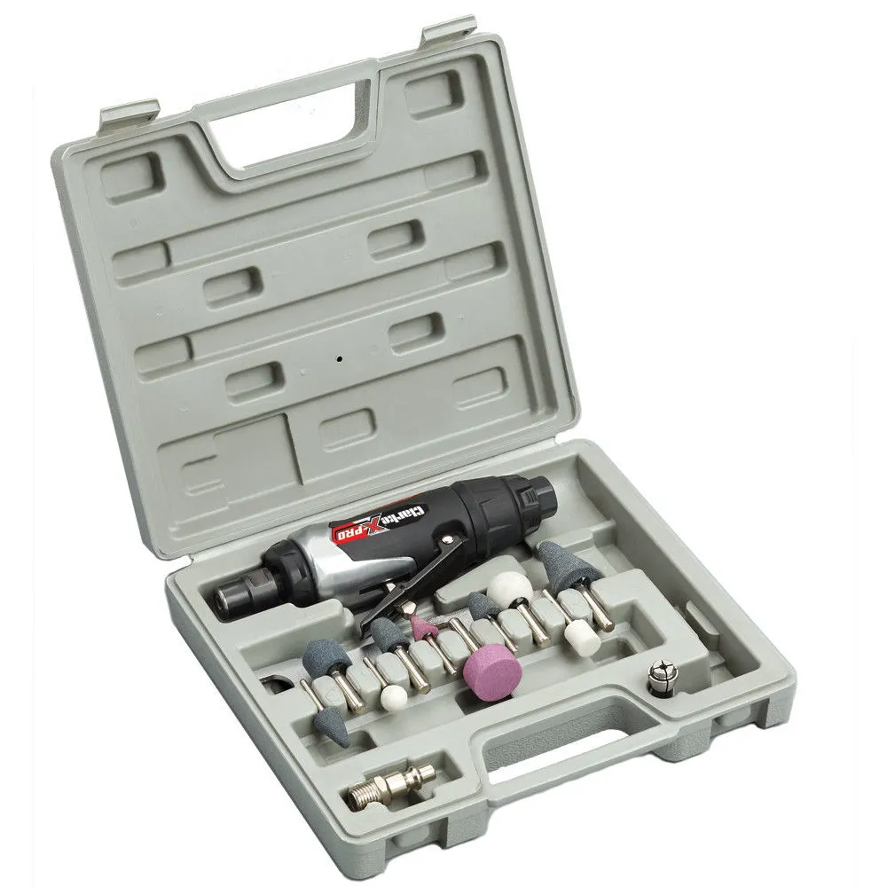Clarke X-Pro CAT129 Professional 15 Piece ¼" Air Die Grinder Kit 1 Clarke X-Pro CAT129 Professional 15 Piece ¼" Air Die Grinder Kit