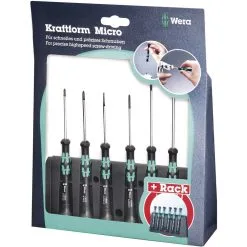 Wera 2069/6 Screwdriver Set Nutsetter Kraftform Micro 6 Pieces