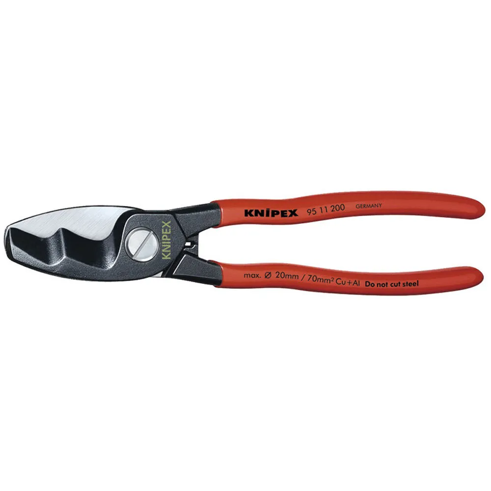 Knipex 95 11 200 200mm Copper Or Aluminium Cable Shear 1 Knipex 95 11 200 200mm Copper Or Aluminium Cable Shear