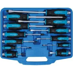 12 Piece Hex Bolster Screwdriver Set With Storage Case