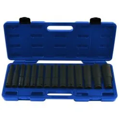 Laser 7759 ½" Drive 14 Piece Extra Deep Impact Socket Set