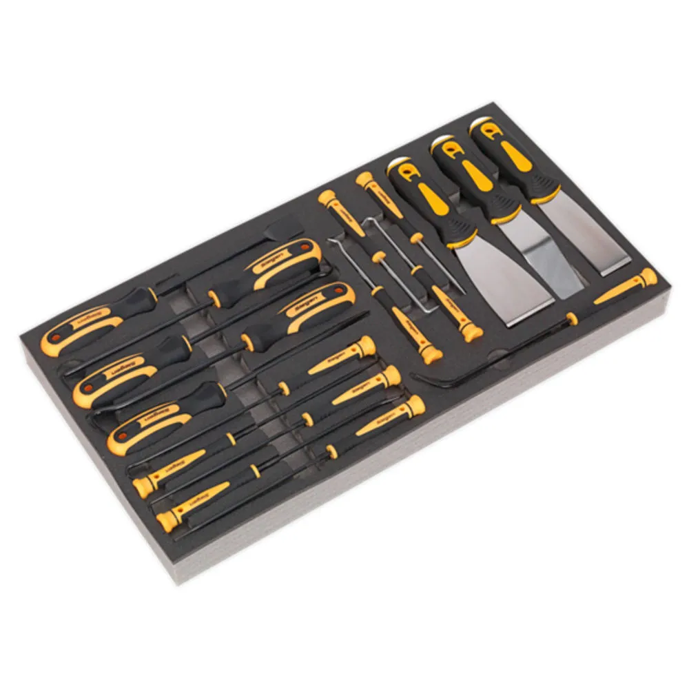 Sealey 18 Piece Tool Tray With Hook & Scraper Set 3 Sealey 18 Piece Tool Tray With Hook & Scraper Set - Image 3