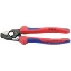 Knipex 165mm Copper Or Aluminium Cable Shears With Sprung Heavy Duty Handles