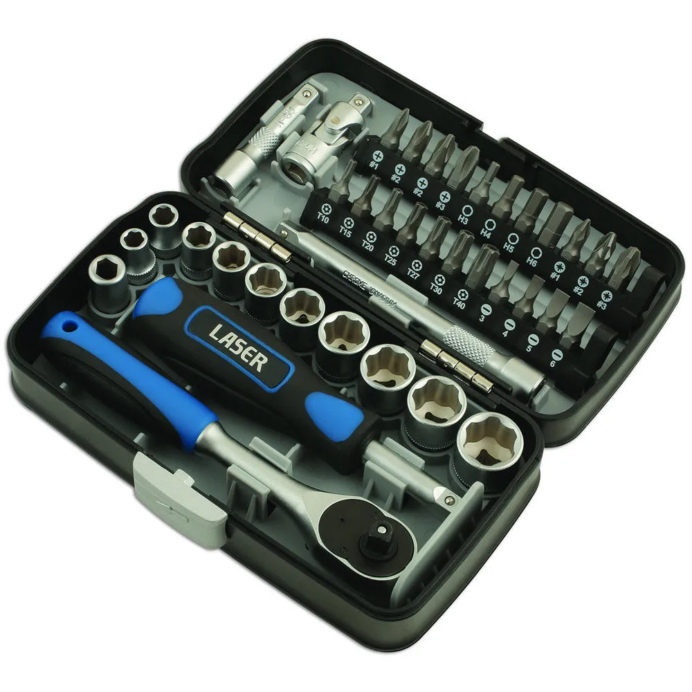 Laser 5960 38 Piece Socket & Bit Set 1/4"Drive 2 Laser 5960 38 Piece Socket & Bit Set 1/4"Drive - Image 2
