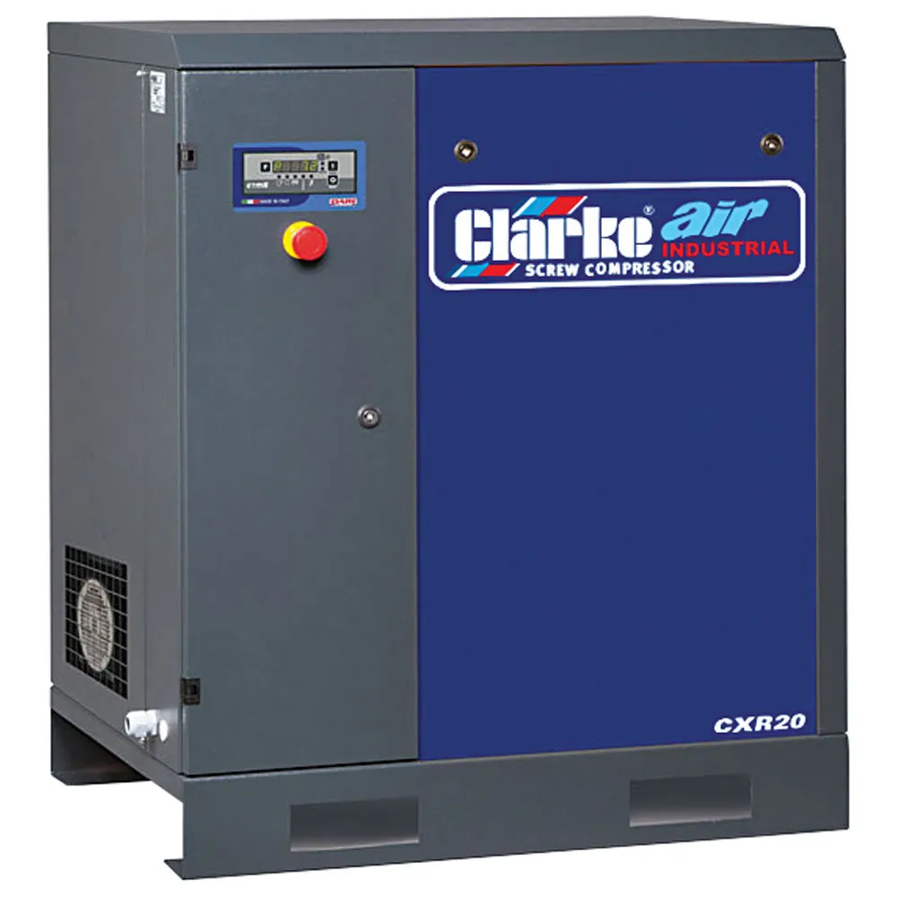Clarke CXR20 65.3cfm 20HP Industrial Screw Compressor (400V) 1 Clarke CXR20 65.3cfm 20HP Industrial Screw Compressor (400V)