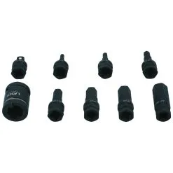 Laser 7977 9pc Dual Drive Hex Impact Bit Socket Set