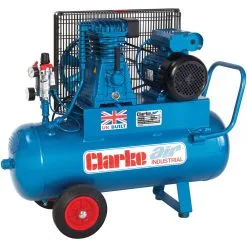 Clarke XEP15/50 (OL) 14cfm 50Litre 3HP Portable Industrial Air Compressor (110V)