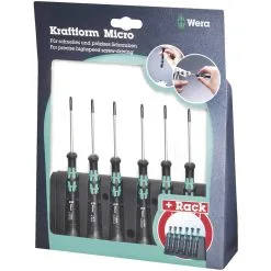 Wera 2067/6Bo Screwdriver Set Security Tx Kraftform Micro 6 Pieces
