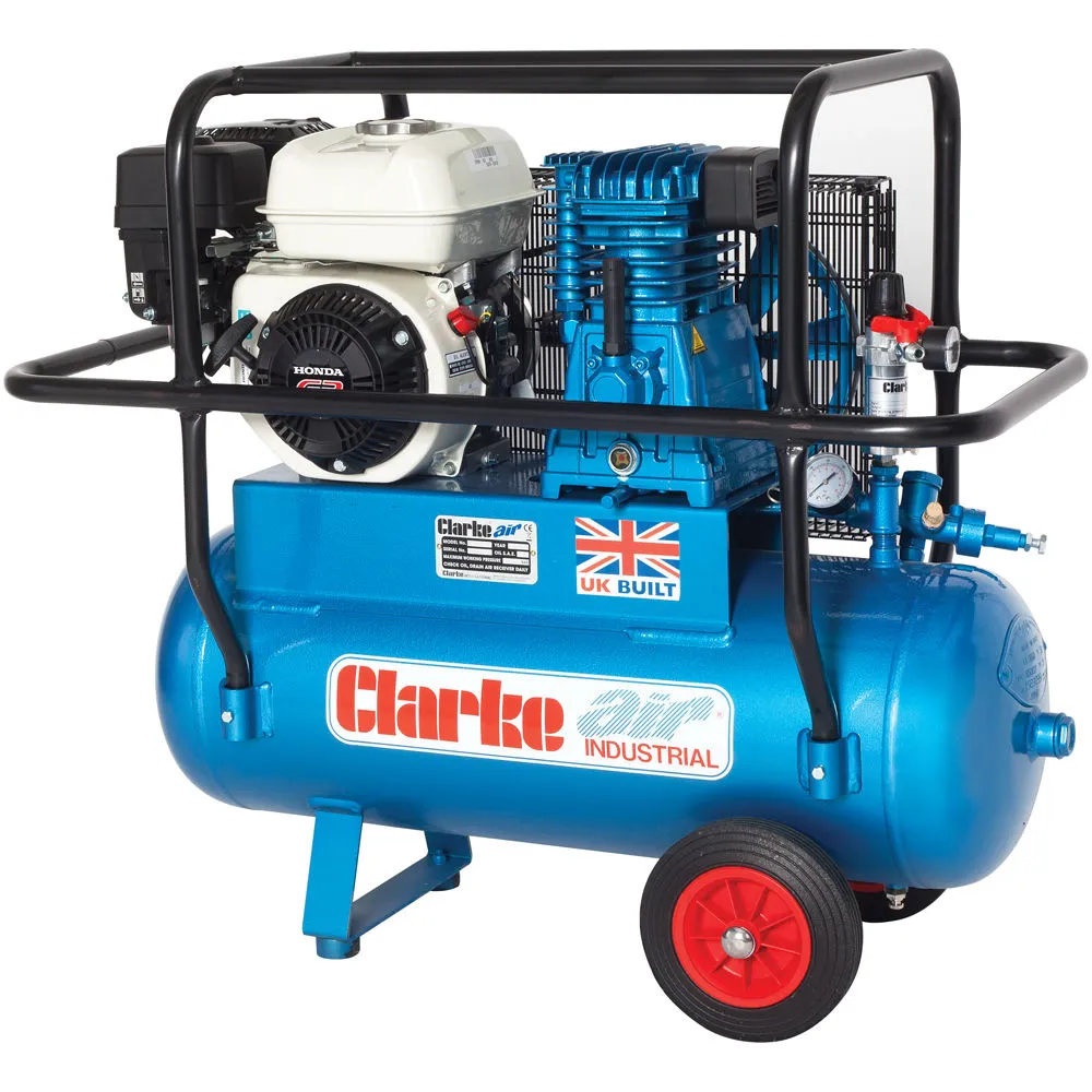 Clarke XPPH15/50 15cfm 50Litre 6.5HP Portable Petrol Air Compressor With Cage 1 Clarke XPPH15/50 15cfm 50Litre 6.5HP Portable Petrol Air Compressor With Cage