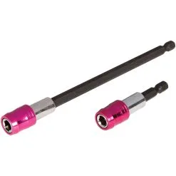 2 Piece 1/4" Hex Magnetic Quick Adaptor Set