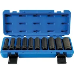 Laser 7041 1/2'' Drive 10 Piece Deep Impact Socket Set