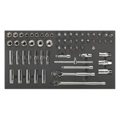 Sealey S01120 62 Piece 3/8'' Drive Metric Socket Set