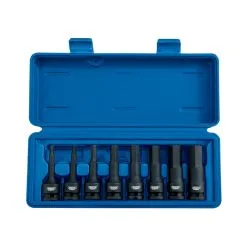Draper 26439 Expert 8 Piece 1/2" Drive Impact Hexagonal Socket Bit Set