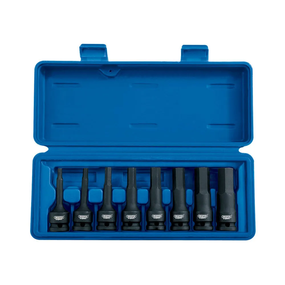 Draper 26439 Expert 8 Piece 1/2" Drive Impact Hexagonal Socket Bit Set 1 Draper 26439 Expert 8 Piece 1/2" Drive Impact Hexagonal Socket Bit Set