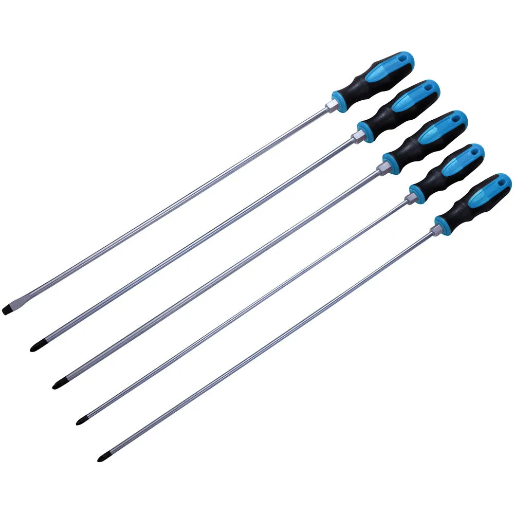 Blue Spot 5 Piece 450mm Long Screwdriver Set 1 Blue Spot 5 Piece 450mm Long Screwdriver Set