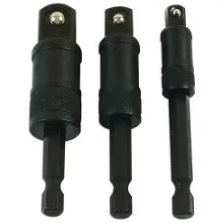 Laser 7778 Impact Quick Locking Socket Adaptor Set 3pc 75mm