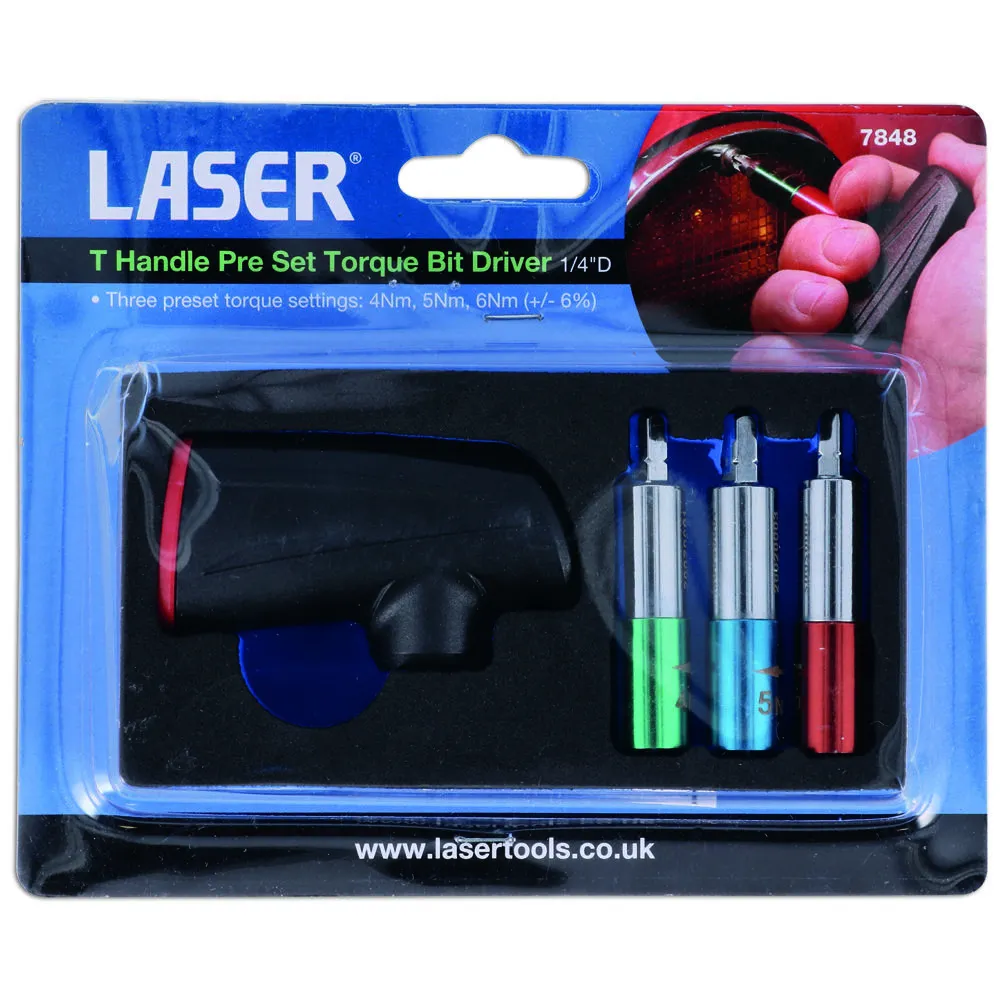 Laser T-Handle Pre Set Torque Bit Driver 2 Laser T-Handle Pre Set Torque Bit Driver - Image 2