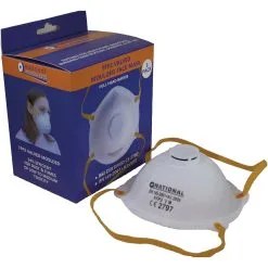 National Abrasives FFP2 Dust Mask Valved Pack Of 5