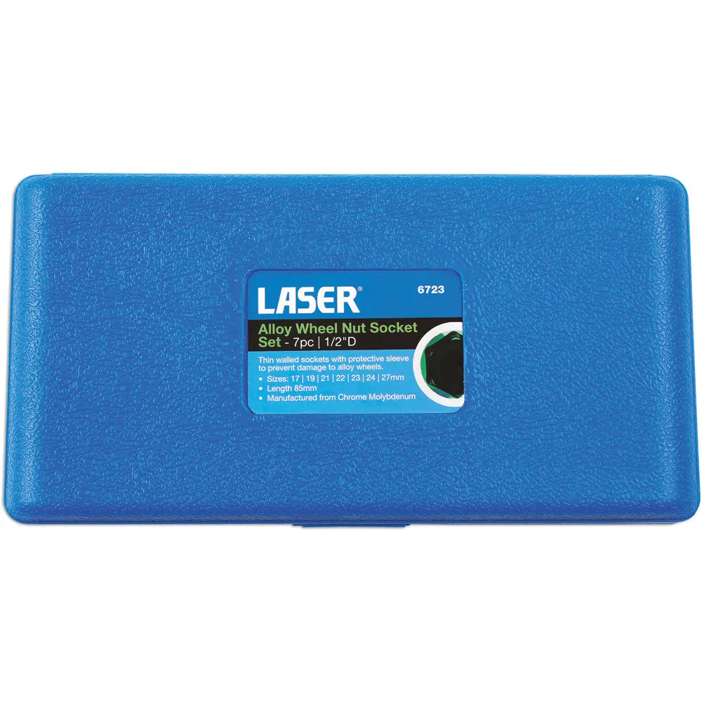 Laser 6723 7 Piece 1/2'' Drive Alloy Wheel Nut Socket Set 6 Laser 6723 7 Piece 1/2'' Drive Alloy Wheel Nut Socket Set - Image 6
