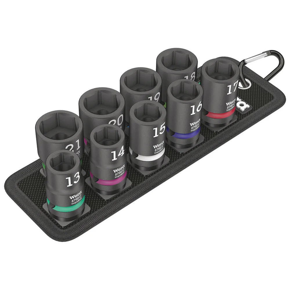 Wera Belt C Impaktor 1 9 Piece 1/2" Drive Impact Socket Set 1 Wera Belt C Impaktor 1 9 Piece 1/2" Drive Impact Socket Set