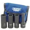 Draper LWN/DS4 4 Piece 1/2" Drive Wheel Nut Double Impact Socket Set