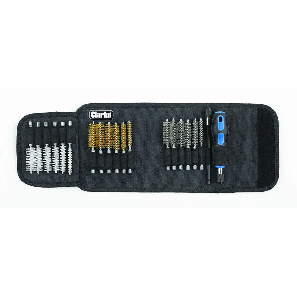 Clarke CHT741 20 Piece Wire Brush Set 1 Clarke CHT741 20 Piece Wire Brush Set