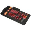 Wera Kraftform Kompakt VDE 17 Extra Slim 1 17 Piece Interchangeable Screwdriver Set, With 6-in-1 Knipex VDE Pliers