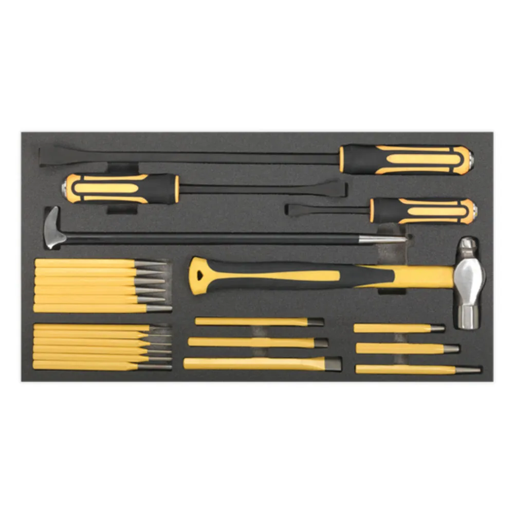 Sealey S01131 23 Piece Tool Tray With Prybar, Hammer & Punch Set 1 Sealey S01131 23 Piece Tool Tray With Prybar, Hammer & Punch Set