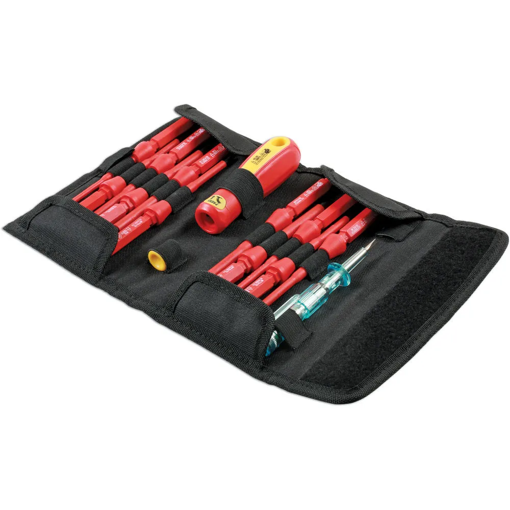 Laser 7435 14 Piece VDE Interchangeable Screwdriver Set 2 Laser 7435 14 Piece VDE Interchangeable Screwdriver Set - Image 2