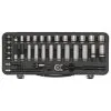 Sealey AK7971 Socket Set 34pc 3/8"Sq Drive 6pt WallDrive® Metric Black Series