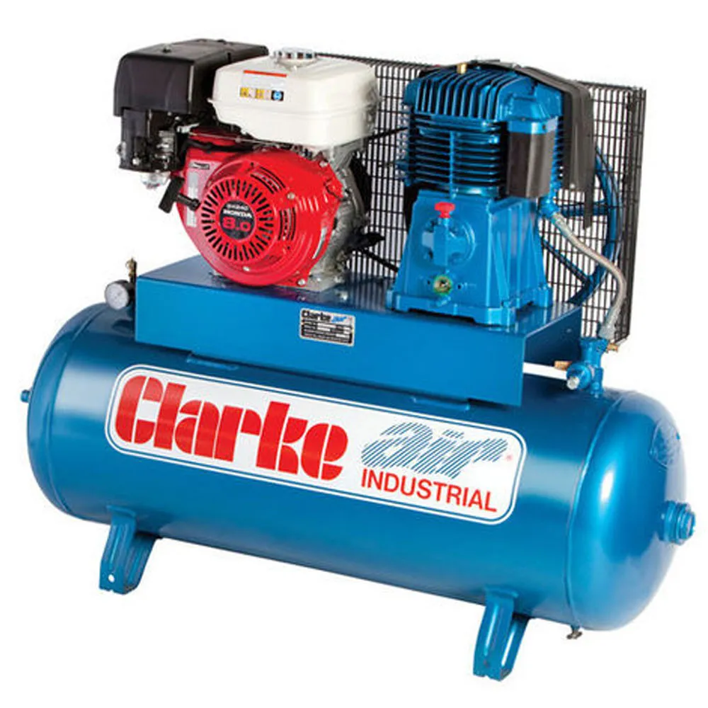 Clarke SP27EC150 23cfm 150Litre 8HP Electric Start Petrol Air Compressor 1 Clarke SP27EC150 23cfm 150Litre 8HP Electric Start Petrol Air Compressor