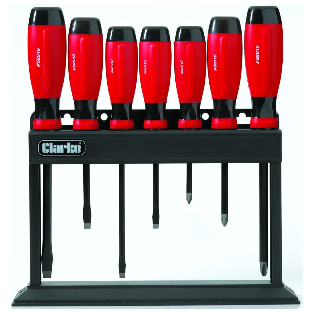 Clarke PRO120 7 Piece Magnetic Screwdriver Set 2 Clarke PRO120 7 Piece Magnetic Screwdriver Set - Image 2