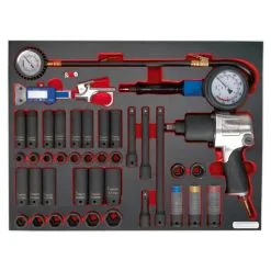 Sealey TBTP08 42 Piece Impact Wrench Sockets & Tyre Tool Set In Tool Tray