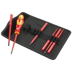 Wera Kraftform Kompakt VDE 7 Universal 1 Interchangeable Blade Screwdriver Set