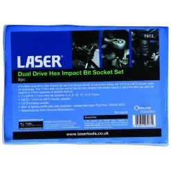 Laser 7977 9pc Dual Drive Hex Impact Bit Socket Set -Hand Tools Shop 5AD75912 6F21 4B09 A185 23C36594A147 huge