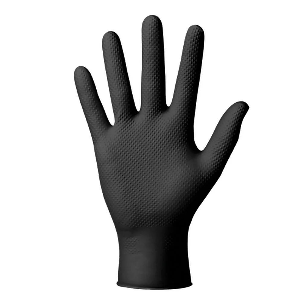 Mercator Black Ideall Grip Nitrile Gloves (Box Of 50) 1 Mercator Black Ideall Grip Nitrile Gloves (Box Of 50)