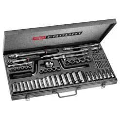 Facom J.451EP 3/8" Drive Metric/AF 58 Piece Long And Short Reach Socket Set