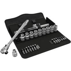 Wera 8100 SC 11 Zyklop 28 Piece 1/2" Drive Metric Socket Set