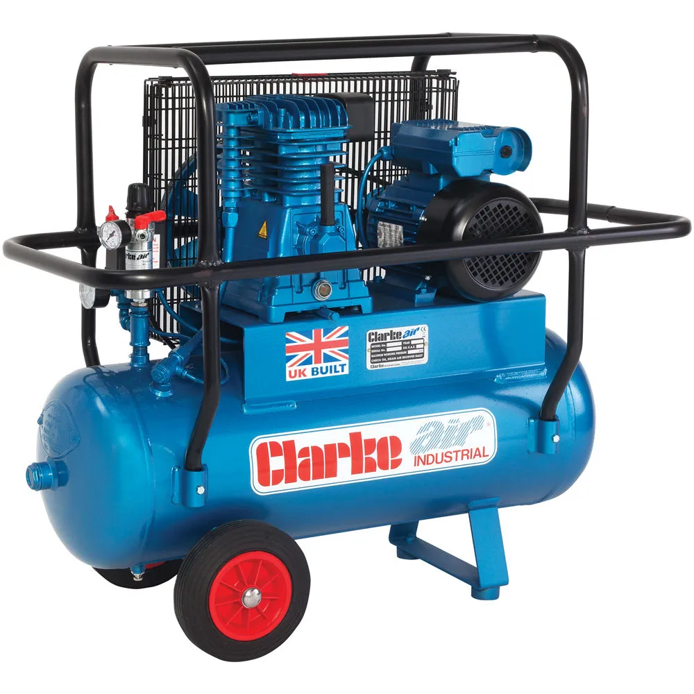 Clarke XEP15H/50 (OL) 14cfm 50Litre 3HP Industrial Air Compressor With Cage (230V) 1 Clarke XEP15H/50 (OL) 14cfm 50Litre 3HP Industrial Air Compressor With Cage (230V)