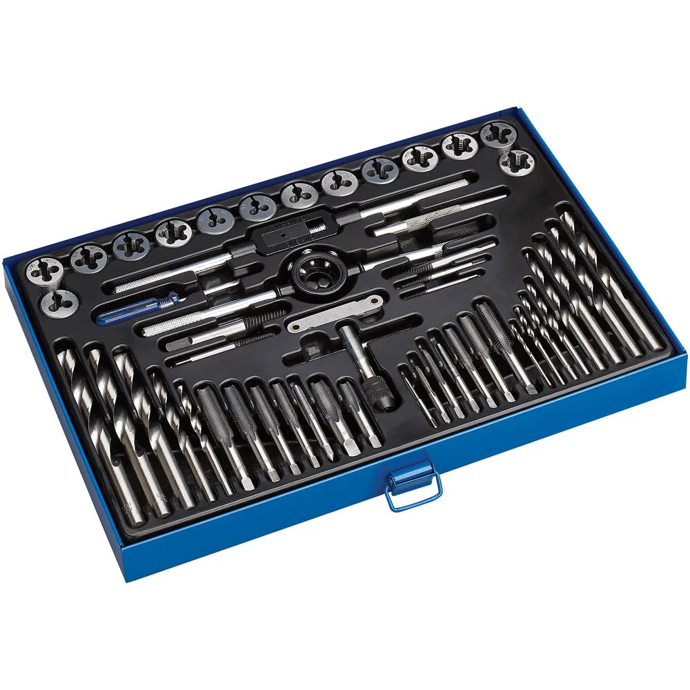 Clarke CHT775 52 Piece Metric/UNF/BSP Tap And Die Set 1 Clarke CHT775 52 Piece Metric/UNF/BSP Tap And Die Set