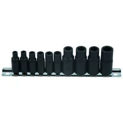 Laser 7901 10 Piece 1/4" & 3/8" Drive Tap Socket Set