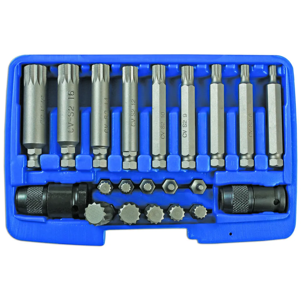 Laser 7684 Spline Impact Bit Set 21pc 4 Laser 7684 Spline Impact Bit Set 21pc - Image 4