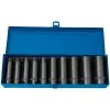 Draper 410/10MMC 1/2'' Drive 10 Piece Hi-Torq Metric Hexagon Deep Impact Sockets