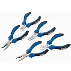 Draper MPSG5 5 Piece Soft Grip Mini Pliers Set