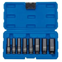 Draper 409D/8/MM 3/8'' Drive 8 Piece Metric Deep Impact Socket Set