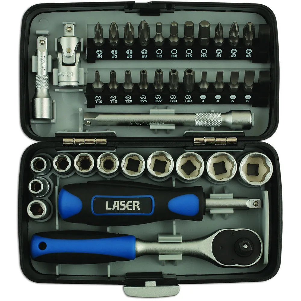 Laser 5960 38 Piece Socket & Bit Set 1/4"Drive 1 Laser 5960 38 Piece Socket & Bit Set 1/4"Drive