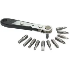 13 Piece Offset Ratchet Screwdriver And Bit Set
