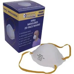 National Abrasives FFP2 Dust Mask Non-valved Moulded - Box Of 20
