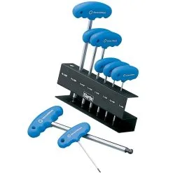 Clarke PRO61 8-Pce A/F T-Handle HEX Key Set