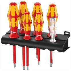 Wera 160 I/7 Kraftform Plus Lasertip VDE Screwdriver Set